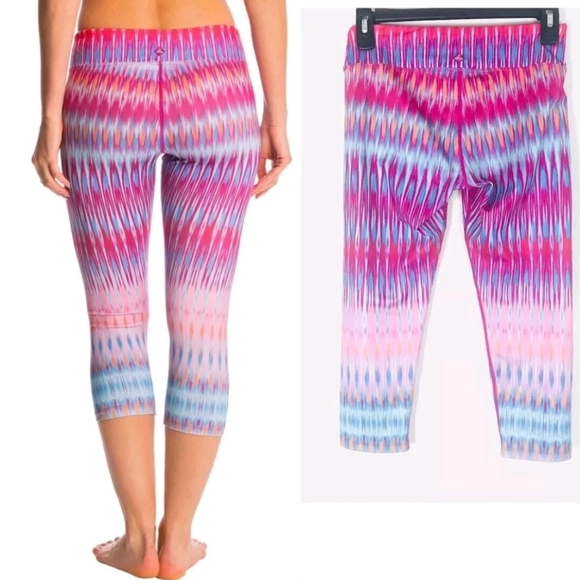 Prana Capris Cropped Yoga Women's Leggings Size M - Picture 1 of 5